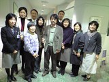 幸田町図書館の講演会にて、関係者の皆さんと。