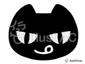 イラストAC「ネコ(黒)」