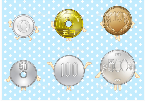 販売素材「硬貨」