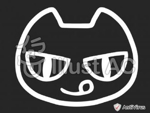 イラストAC「ネコ(白)」