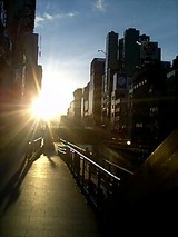 道頓堀の夕焼け