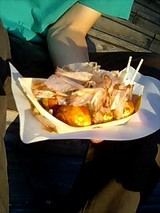 行列ができてた世界一のたこ焼き