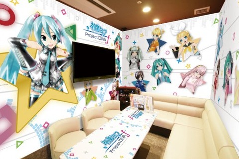 初音ミクProject DIVA コースタービッグエコー　コラボルーム限定 SEGA feat. HATSUNE MIKU Project × ビッグエコー」特別仕様の
