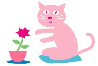 イラスト ゴンチャン花日記 いけばなブログ