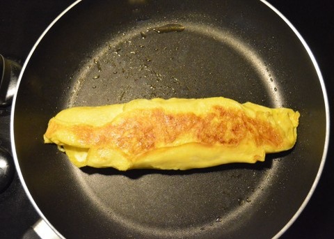 キッチンで