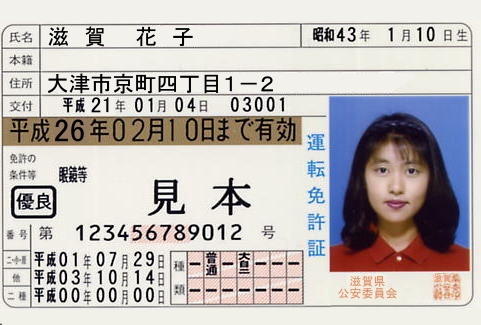 中型免許のサンプル