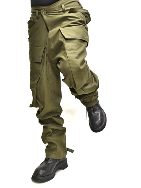 JULIUS baggy cargo khaki 着用 通販 GORDINI009