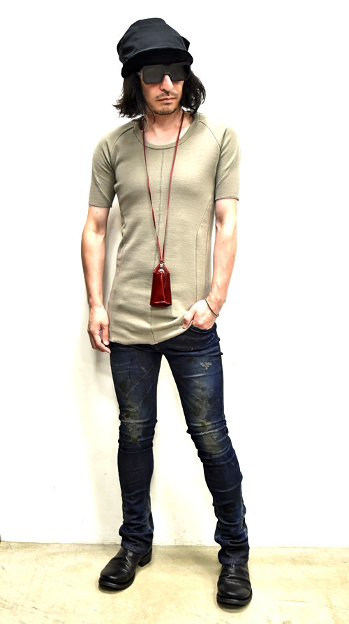 Portaille Neck Strap Key Case red 着用 通販 GORDINI001