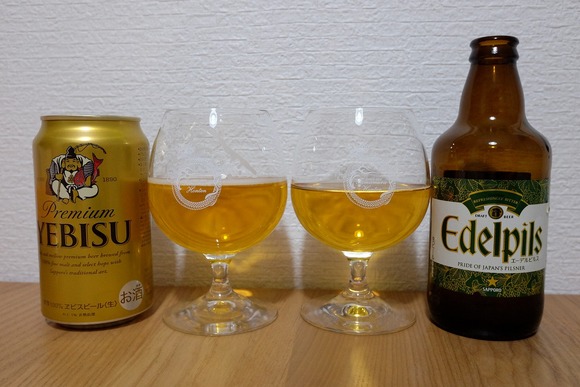 SAPPOROのエーデルピルスとエビスを飲み比べてみた！ : ビールが好き