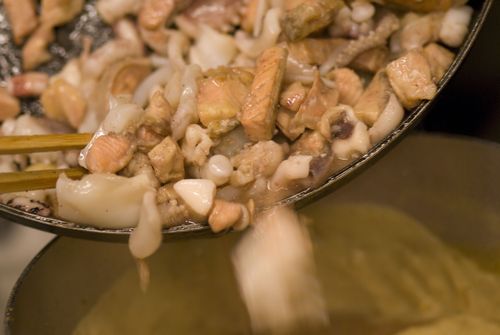 エビ風味のグラタン