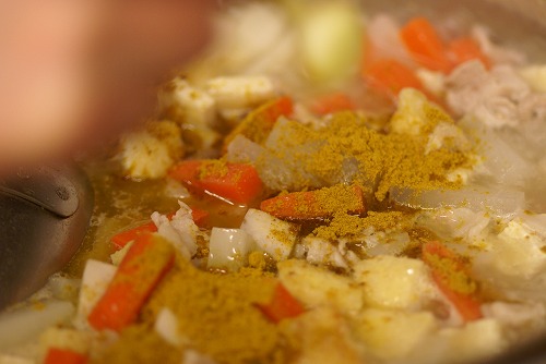 カレー風味の豚汁
