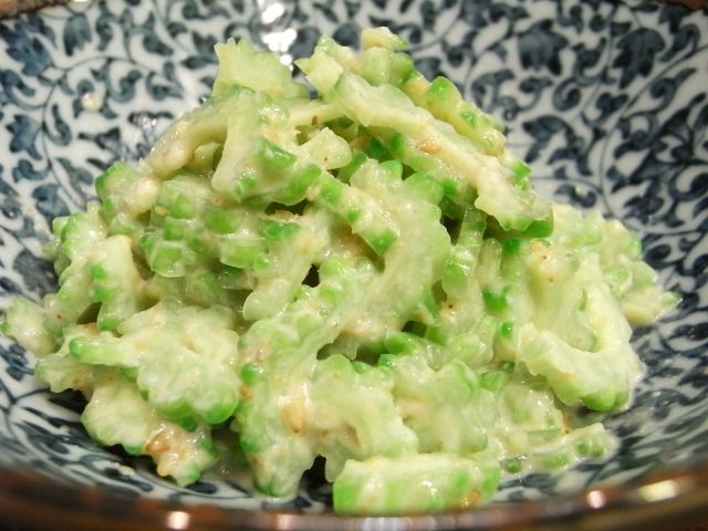 R0027171_ゴーヤの胡麻味噌マヨネーズ和え_20100829