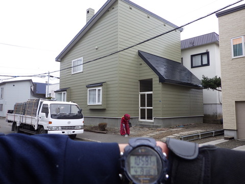 10:58足場解体完了です