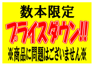 メディア用プライスダウンPOP