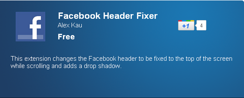 Facebook Header Fixer - Chrome Web Store