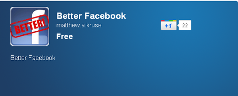 Better Facebook - Chrome Web Store