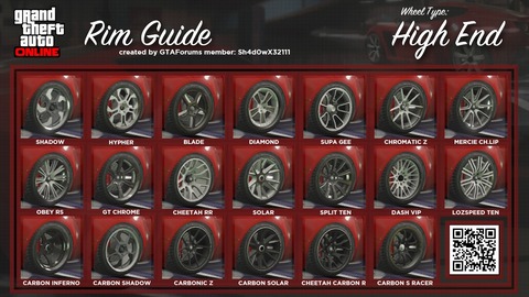 タイヤ・ホイール GTA GTA5】タイヤ・ホイール全種類一覧表画像まとめ【超便利