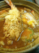 みそ煮込みうどん(梅+天ぷら)