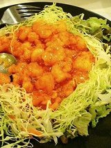 百楽 小海老のチリソース