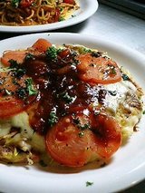 喃風明石 トマトチーズお好み(980円)