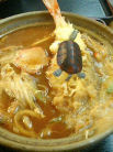 みそ煮込みうどん+天ぷら+玉子+かしわ