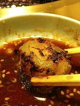 肉の大月 ロースすじ(600円)