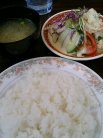 定食(サラダ・ライス・味噌汁)