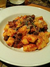バルベーラ サツマイモのニョッキ 鴨のラグーソースで(1400円)