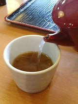 文楽 そば湯