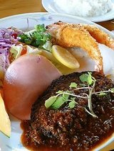 わだきん ハンバーグ&エビフライ(2300円)