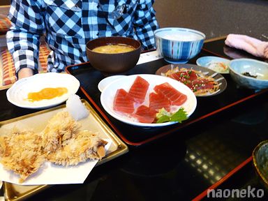 カツオのスタミナ揚げ定食