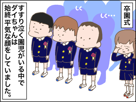 長男の卒園式