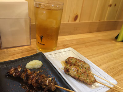 神戸 三ノ宮 焼鳥 のんちゃん 麦焼酎ウーロン割り