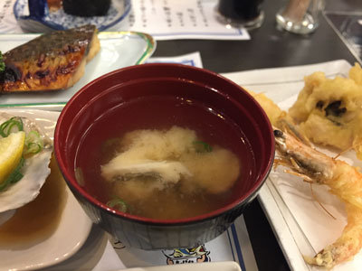 姫路 ぽっぽ家 前どれ会 味噌汁