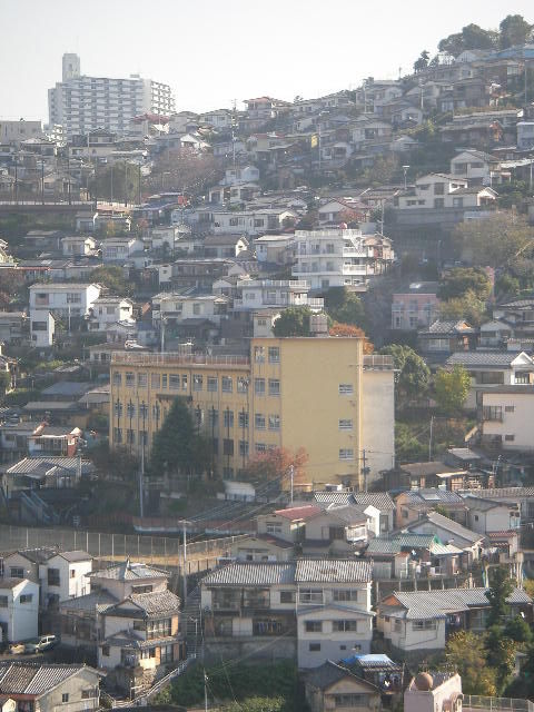 長崎 山の景色