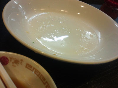 博多 駅前 餃子の店 旭軒 水餃子皿