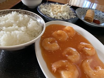 姫路 中華料理 兄弟 エビチリ