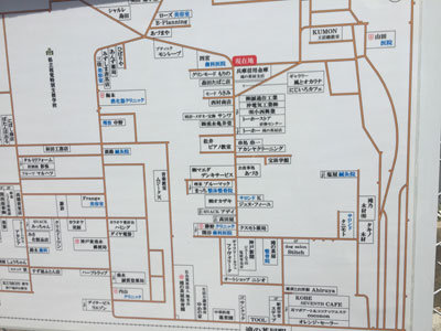滝の茶屋 駅前商店街 地図