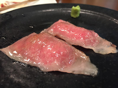 明石 ステーキ酒場 MORISHIN 肉寿司