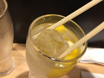 チューハイの氷り抜き