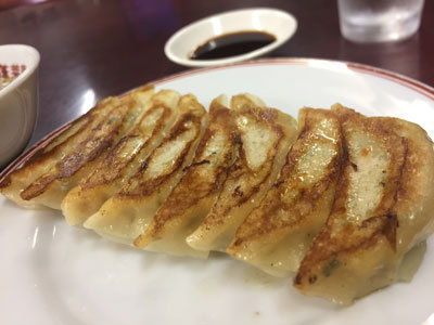 滝の茶屋 中華料理 蓬莱園 餃子