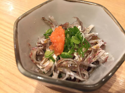 大阪 さかなやのmaru寿司 鯛皮ポン酢