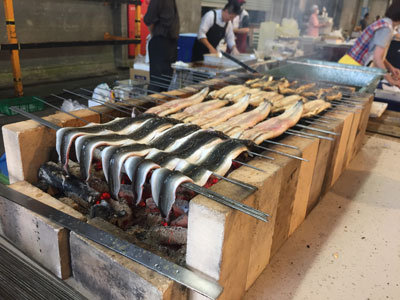 姫路 中央卸売市場 市場感謝祭 2017 うなぎ焼き