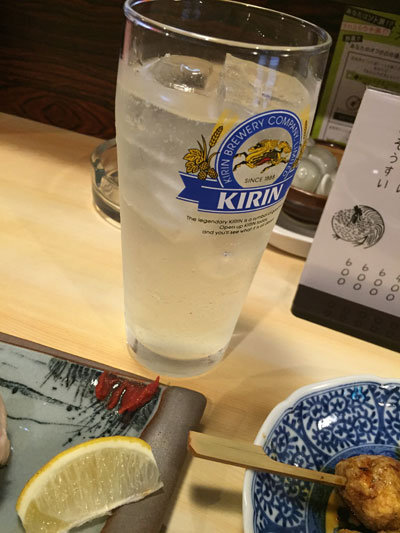 姫路 焼鳥 西井のやき鳥一番 チューハイ