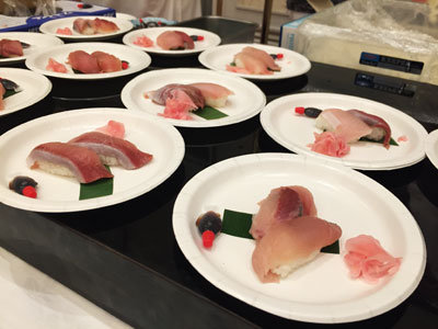 播磨美酒美食の宴 2018 酒肴 寒ブリ寿司