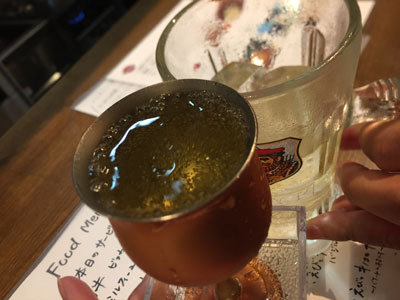 姫路 立ち飲み 肉バル TSUMUGIYA 乾杯
