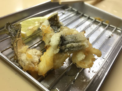 明石 立呑み 呑べえ おこぜ 唐揚げ