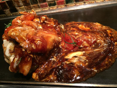 姫路 お好み焼き 京ちゃばな トマトのお好み焼き