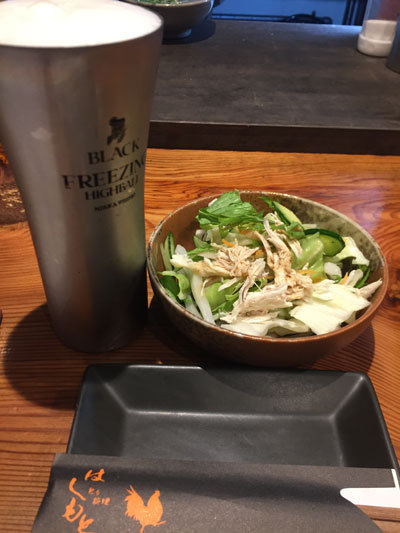 姫路 野里 とり料理 はしもと 生ビール