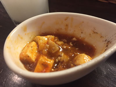 明石 立呑み処 つなぎ家 麻婆豆腐